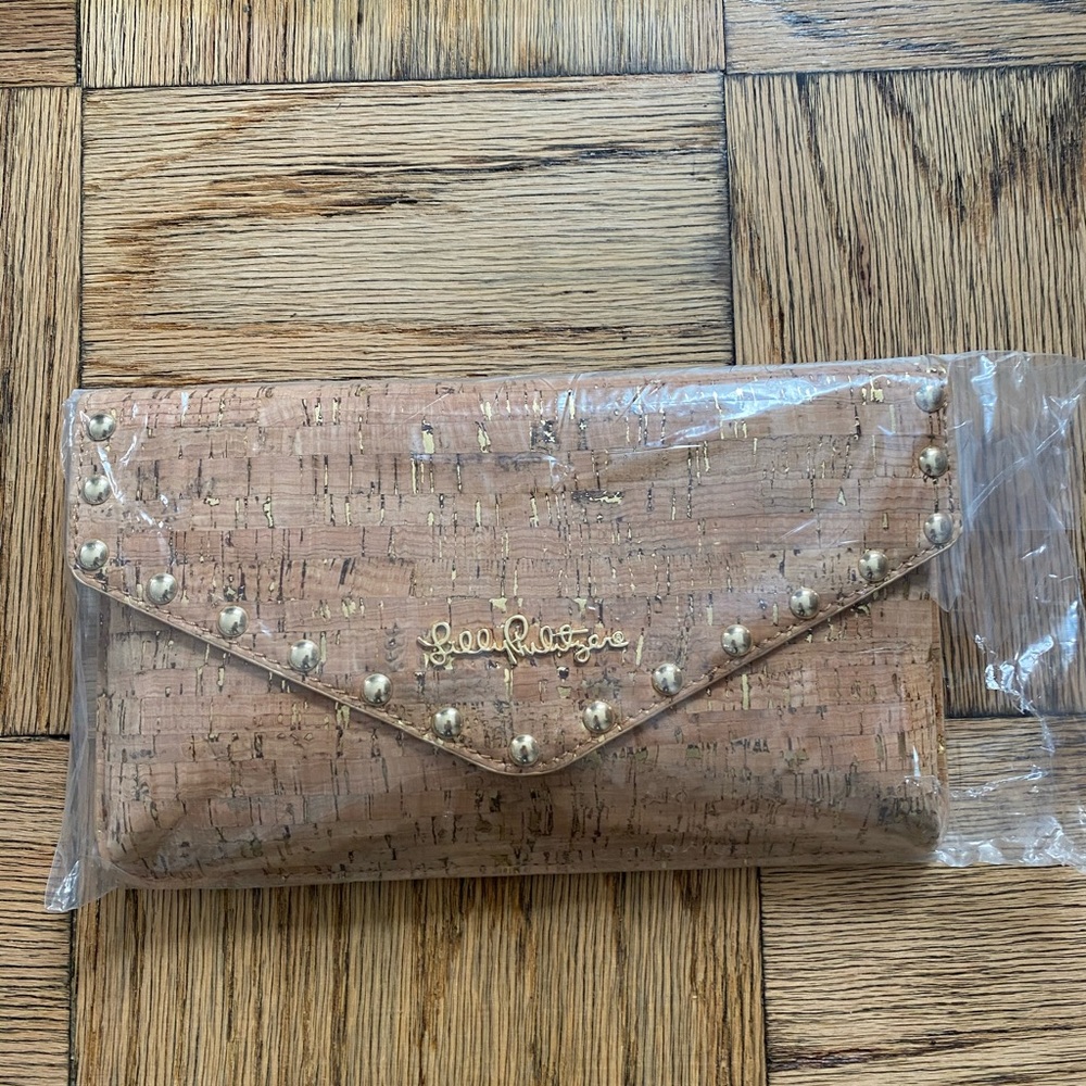Lily Pulitzer St Bart’s Studded Clutch NWT